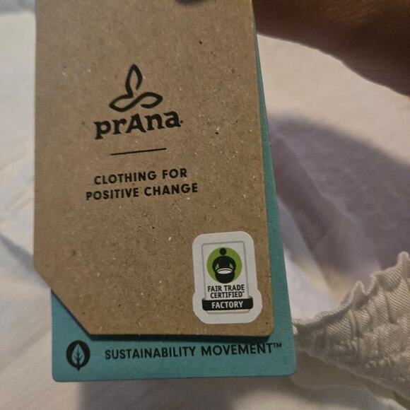 Prana shorts womens size xl white fernie hybrid swim beachy gauzy coverup - Picture 7 of 10